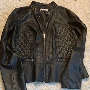 New York & Company black faux leather